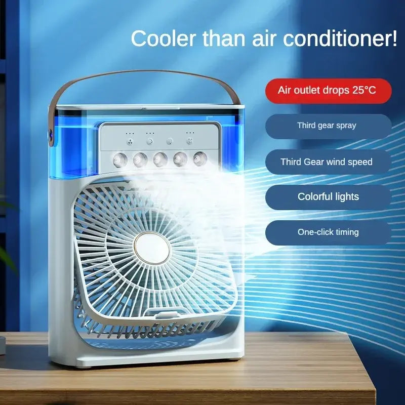 CooolFreeze™ LED Portable Water Mist Air Cooler